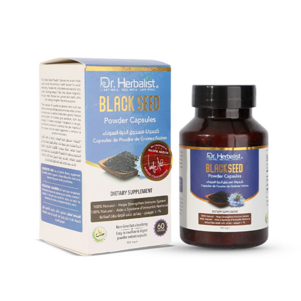 Picture of Dr. Herbalist Black Seed Powder Capsules 350mg